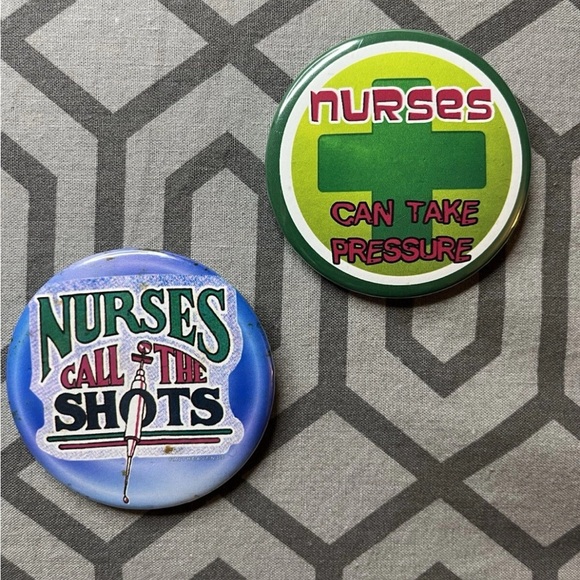 Other - Nurses Button Pins RN, LVN, NP Pre-owned Excellent Condition Lot Of 2